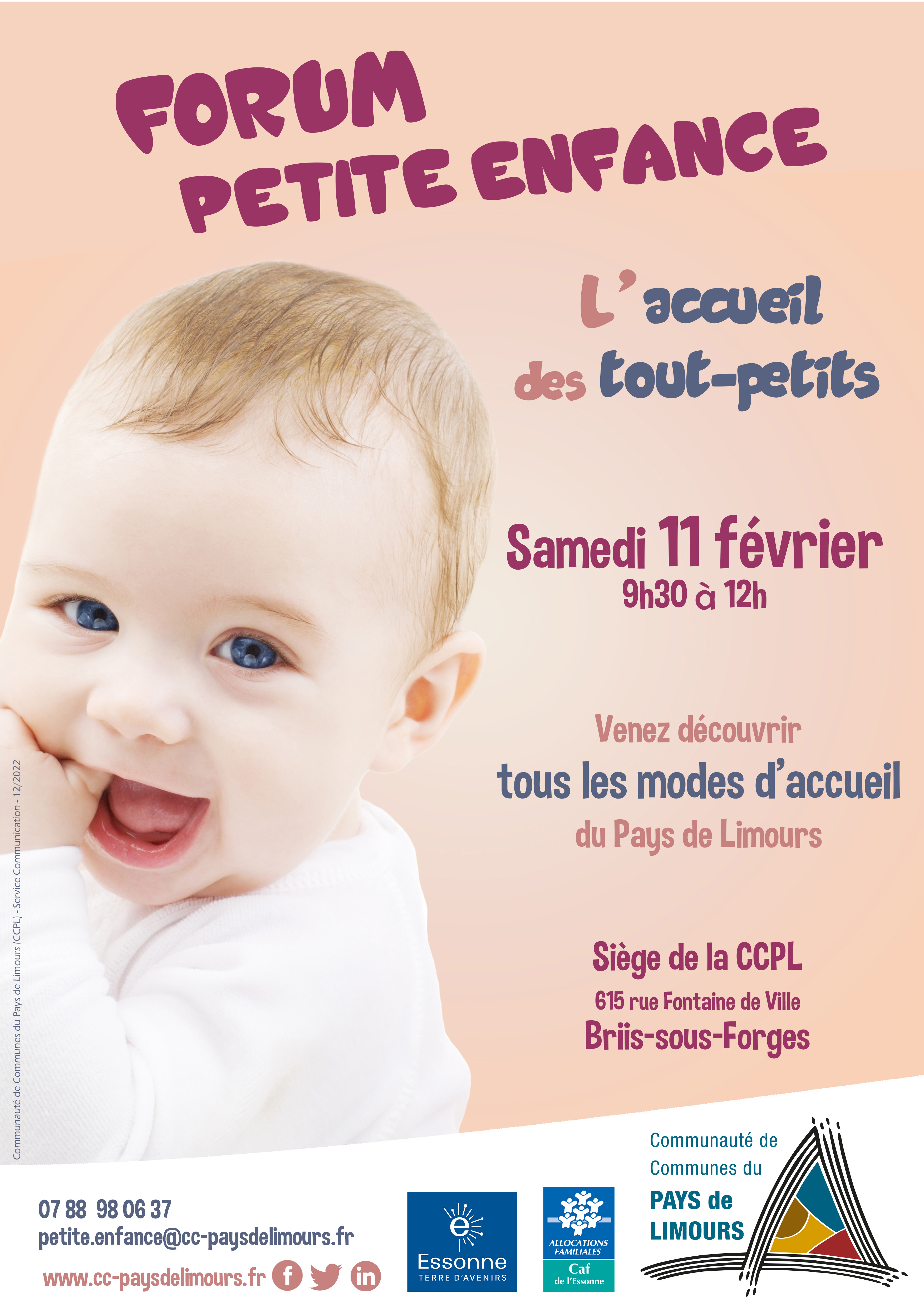 Un forum petite enfance CCPL Pays de Limours consacré aux différents modes d'accueil