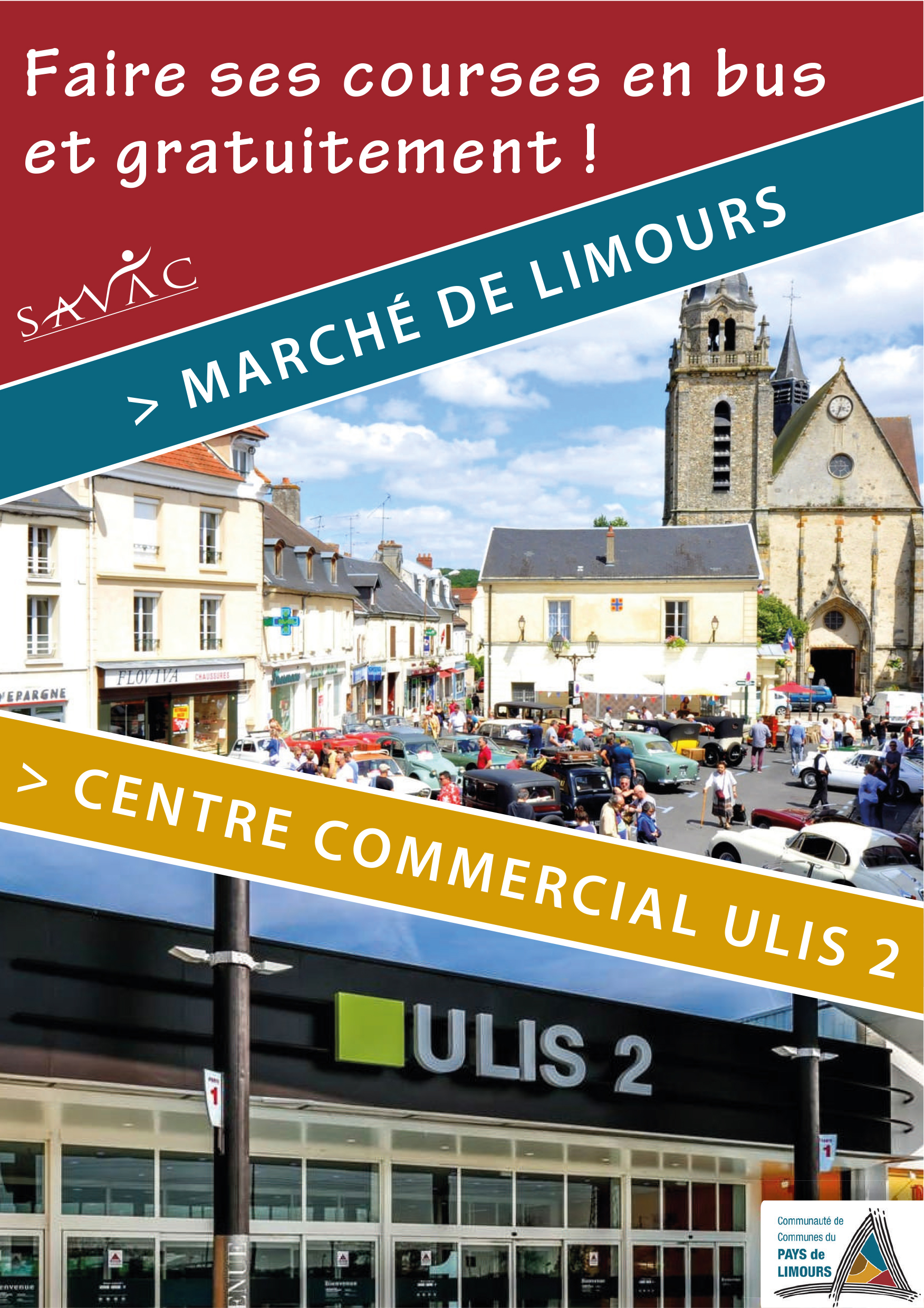 Transport Pays de Limours CCPL - Faire ses courses gratuitement