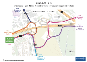 Carte Depuis ORSAY