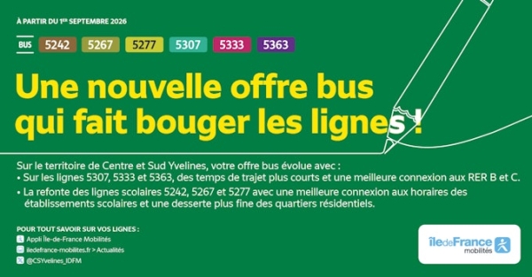 Bus évolutions rentrée 2026