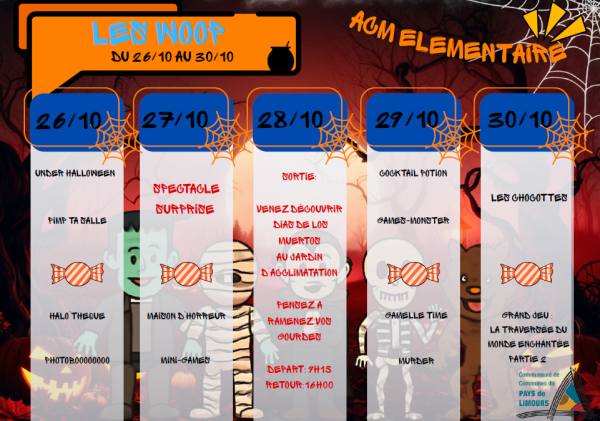 Programme des activités