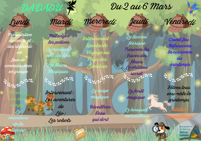 Vacances d&aposhiver 2026 Dadaou - 2