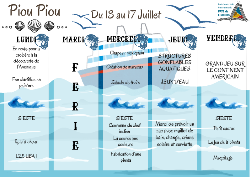 Planning ACM maternel - juillet 2026 - piou piou 2