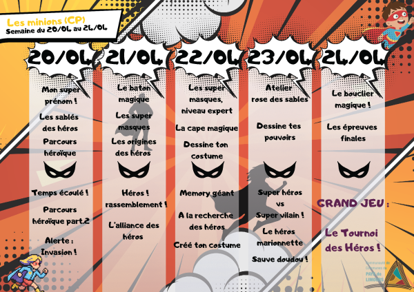 Planning vacances de Printemps ELEM - 1 - 1