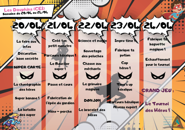 Planning vacances de Printemps ELEM - 1 - 2