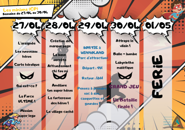 Planning vacances de Printemps ELEM - 2 - 1