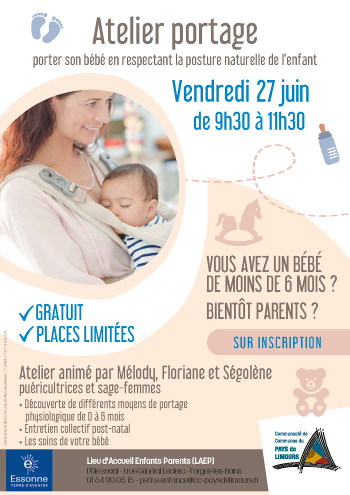 Atelier portage bébé - 27 juin 2025