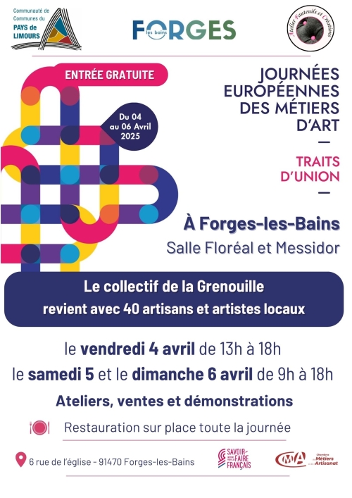 Journées Européennes des Métiers d&aposArt 2025 - Forges-les-Bains
