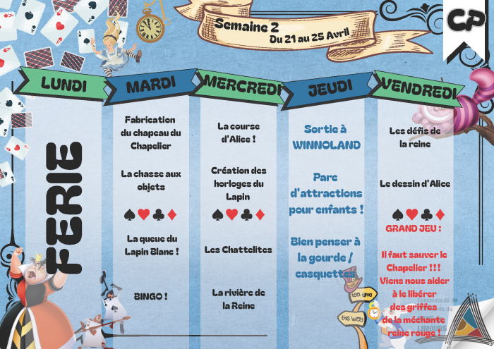 Semaine 2 CP - Du 14 au 18 avril