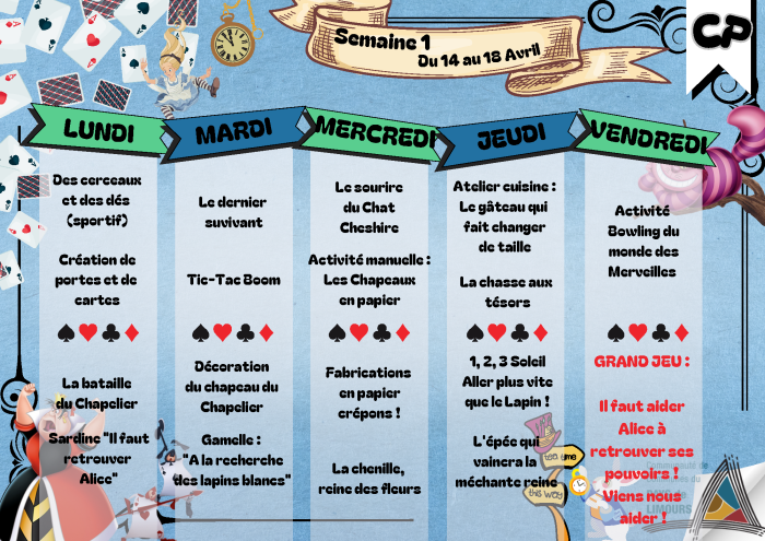 Semaine 1 CP - Du 14 au 18 avril
